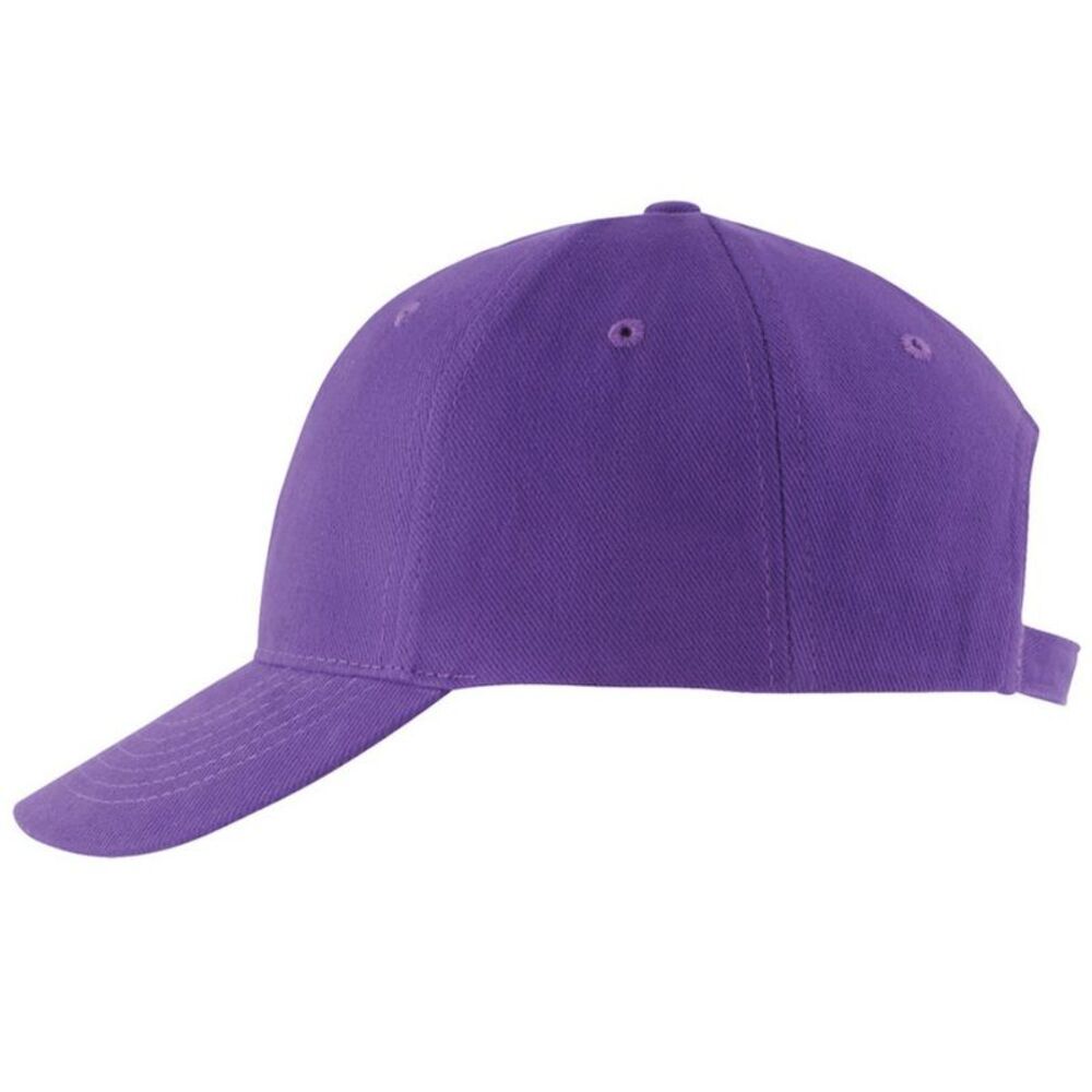 SOLS Unisex Buffalo 6 Panel Baseball Cap / Dark Purple